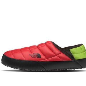 The North Face Red and Green Quilted Men's Slippers
